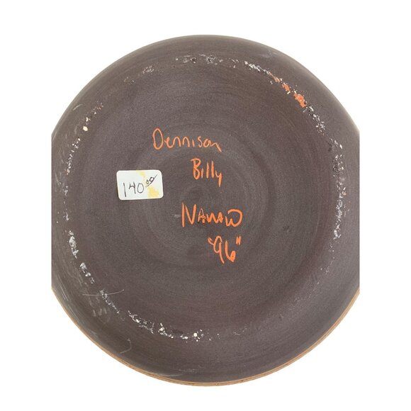 VTG Handcrafted Native American Pottery Vase Billy Dennison Navajo 96 8486 - Picture 5 of 9